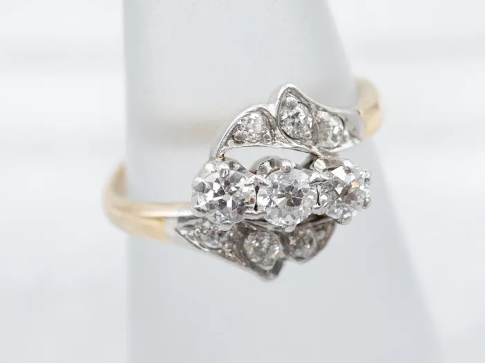 Rings Market Square Jewelers Retro Era Old Mine Cut Diamond Cocktail Ring Rings Market Square Jewelers Retro Era Old Mine Cut Diamond Cocktail Ring