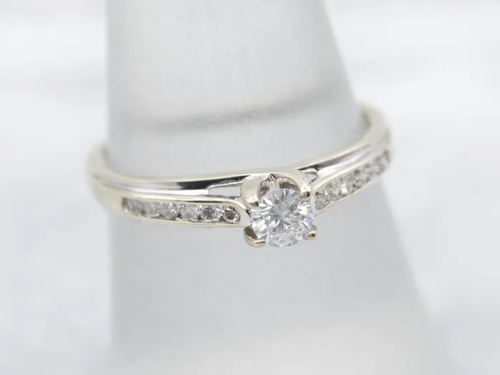 Rings Market Square Jewelers Round Brilliant Diamond Engagement Ring