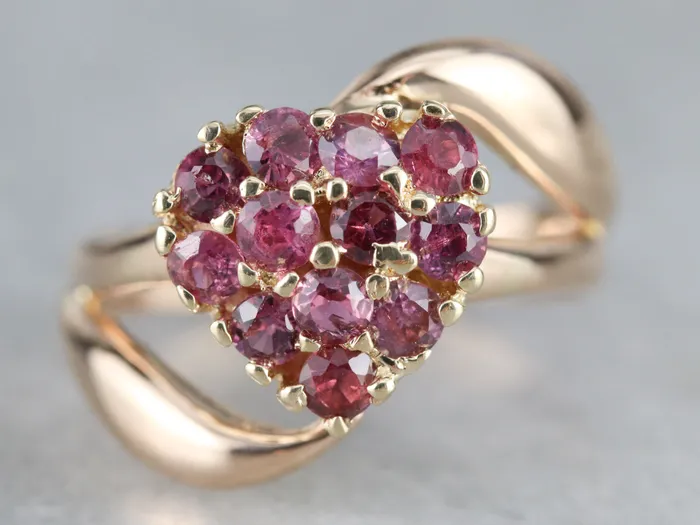 Rings Market Square Jewelers Ruby Heart Bypass Ring