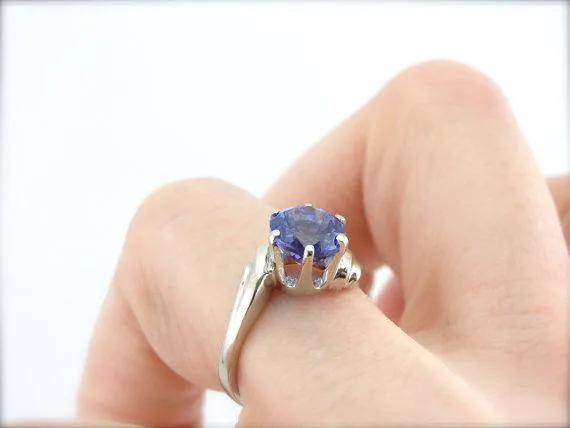 Rings Market Square Jewelers Tanzanite Ring in White Gold for Engagement or Every Day Rings Market Square Jewelers Tanzanite Ring in White Gold for Engagement or Every Day