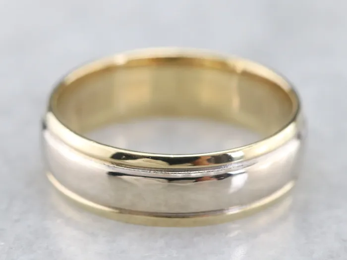 Rings Market Square Jewelers Two Toned Gold Wedding Band Rings Market Square Jewelers Two Toned Gold Wedding Band
