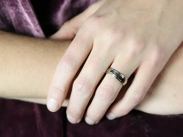 Rings Market Square Jewelers Two Toned Gold Wedding Band Rings Market Square Jewelers Two Toned Gold Wedding Band