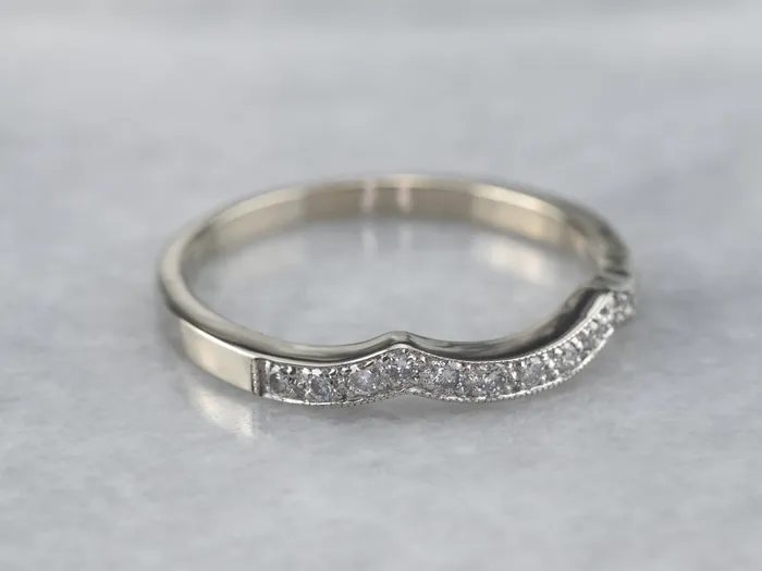 Rings Market Square Jewelers White Gold Diamond Guard Band Rings Market Square Jewelers White Gold Diamond Guard Band
