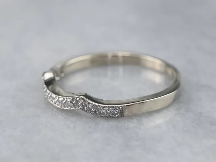 Rings Market Square Jewelers White Gold Diamond Guard Band Rings Market Square Jewelers White Gold Diamond Guard Band