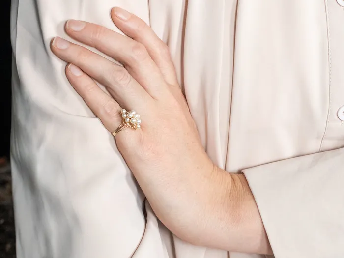 Rings Market Square Jewelers Yellow Gold Pearl and Diamond Cluster Ring Rings Market Square Jewelers Yellow Gold Pearl and Diamond Cluster Ring