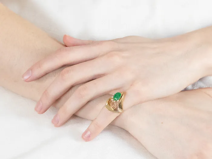 Rings Modernist Jade and Diamond 18K Gold Ring Market Square Jewelers Rings Modernist Jade and Diamond 18K Gold Ring Market Square Jewelers