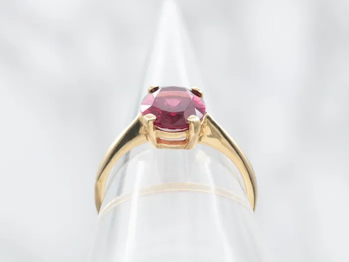 Rings Sweet Rhodolite Garnet Solitaire Ring Market Square Jewelers