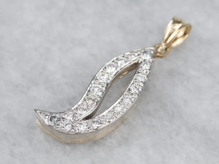 Rings Two Tone Gold Modernist Diamond Pendant Market Square Jewelers Rings Two Tone Gold Modernist Diamond Pendant Market Square Jewelers