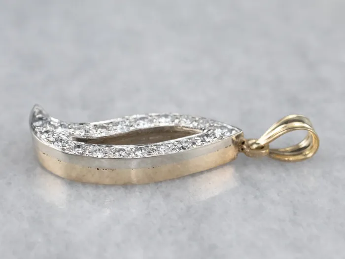 Rings Two Tone Gold Modernist Diamond Pendant Market Square Jewelers Rings Two Tone Gold Modernist Diamond Pendant Market Square Jewelers