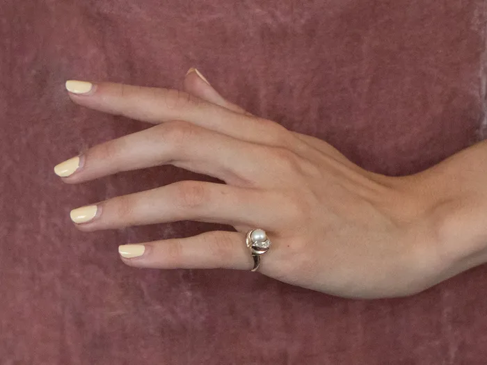 Rings Vintage Pearl and Diamond Ring Market Square Jewelers Rings Vintage Pearl and Diamond Ring Market Square Jewelers