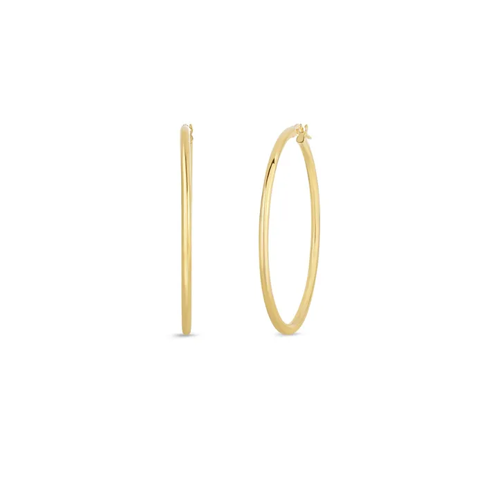 Roberto Coin Earrings Roberto Coin Perfect Gold Large Hoop Earrings