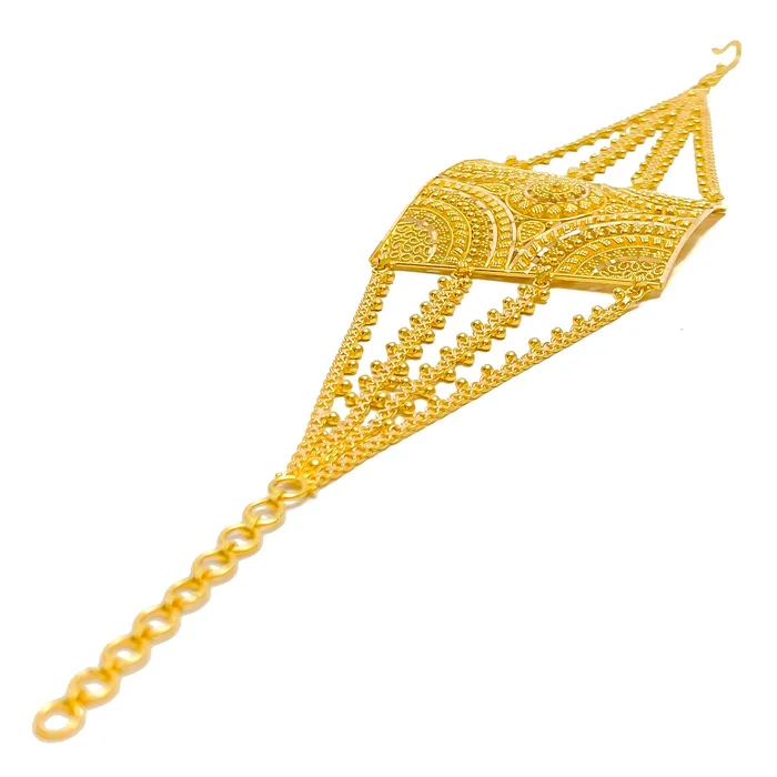 Royal Mandala 22k Gold Statement Bracelet Andaaz Jewelers Bracelets