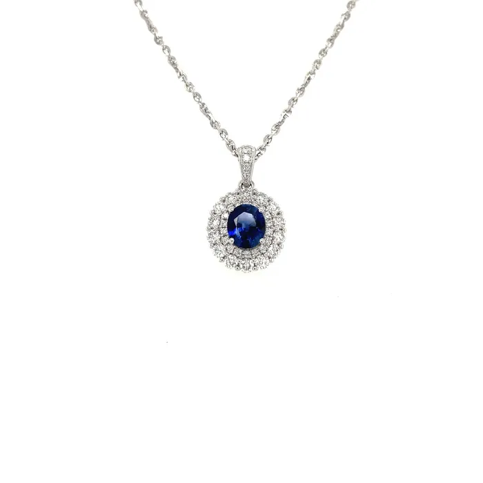 Sapphire Diamond Necklace CH Collection Necklaces