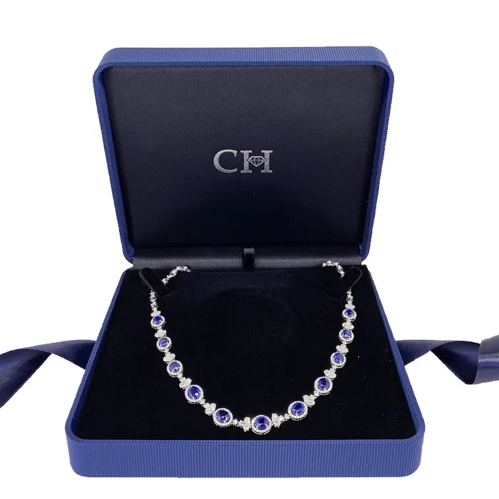 Sapphire Diamond Necklace CH Collection Necklaces
