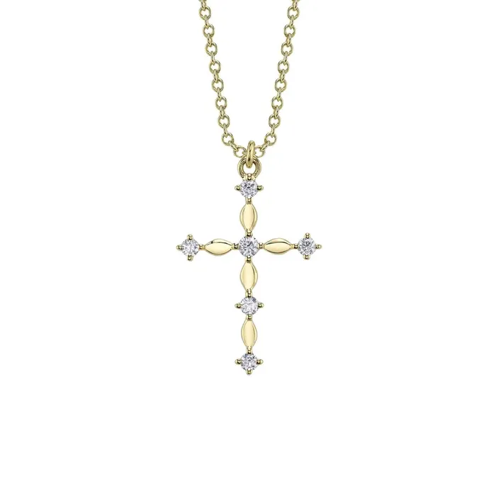 Shy Creation Necklaces Shy Creation Diamond Cross Necklace 012 CT