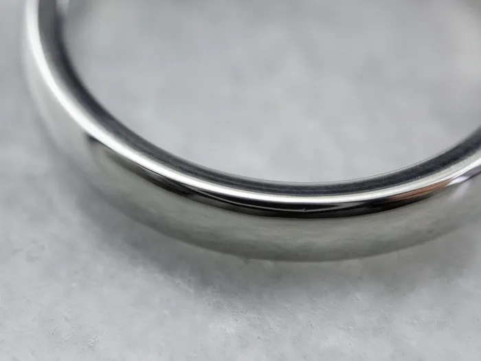 Sleek 18K White Gold Band Market Square Jewelers Rings Sleek 18K White Gold Band Market Square Jewelers Rings