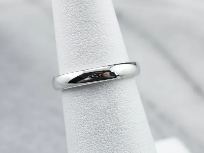 Sleek 18K White Gold Band Market Square Jewelers Rings Sleek 18K White Gold Band Market Square Jewelers Rings
