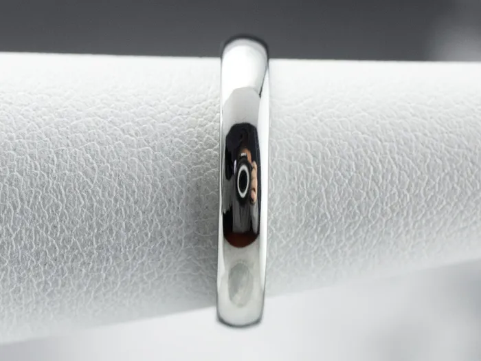 Sleek 18K White Gold Band Market Square Jewelers Rings Sleek 18K White Gold Band Market Square Jewelers Rings