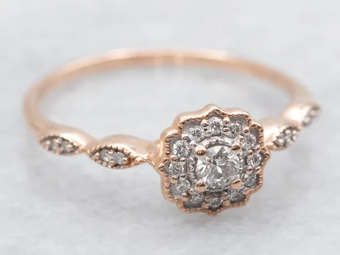 Sweetheart Rose Gold Diamond Halo Engagement Ring Market Square Jewelers Rings Sweetheart Rose Gold Diamond Halo Engagement Ring Market Square Jewelers Rings