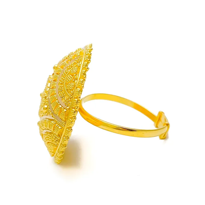 Traditional Festive 22k Gold Statement Ring Andaaz Jewelers Rings