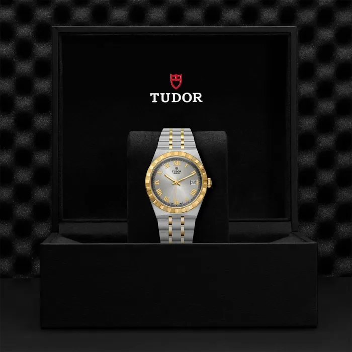 Tudor TUDOR Royal 38mm Steel and Gold Earrings