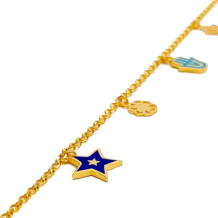Unique Charm 21k Fancy Bracelet Andaaz Jewelers Bracelets