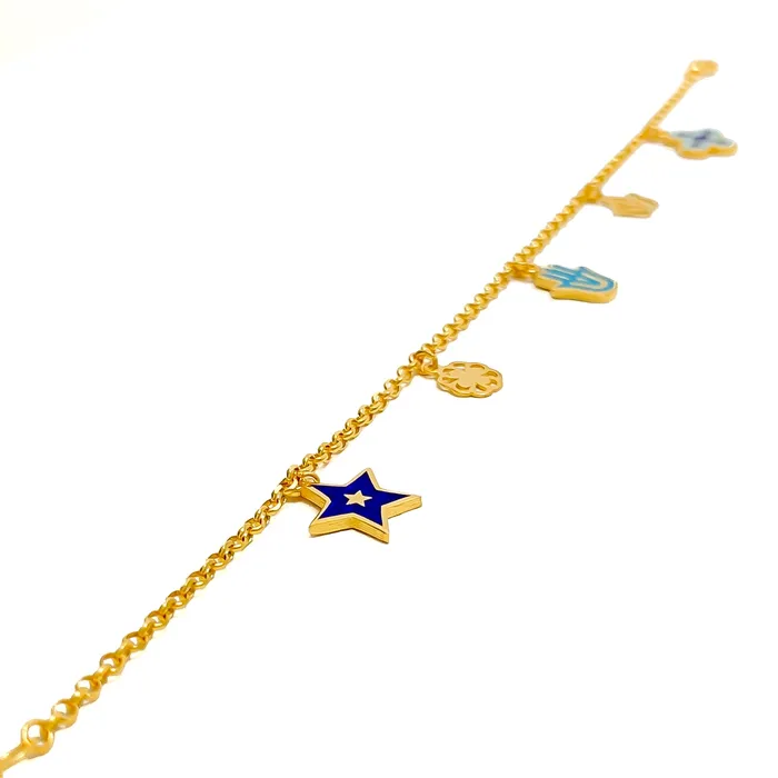 Unique Charm 21k Fancy Bracelet Andaaz Jewelers Bracelets