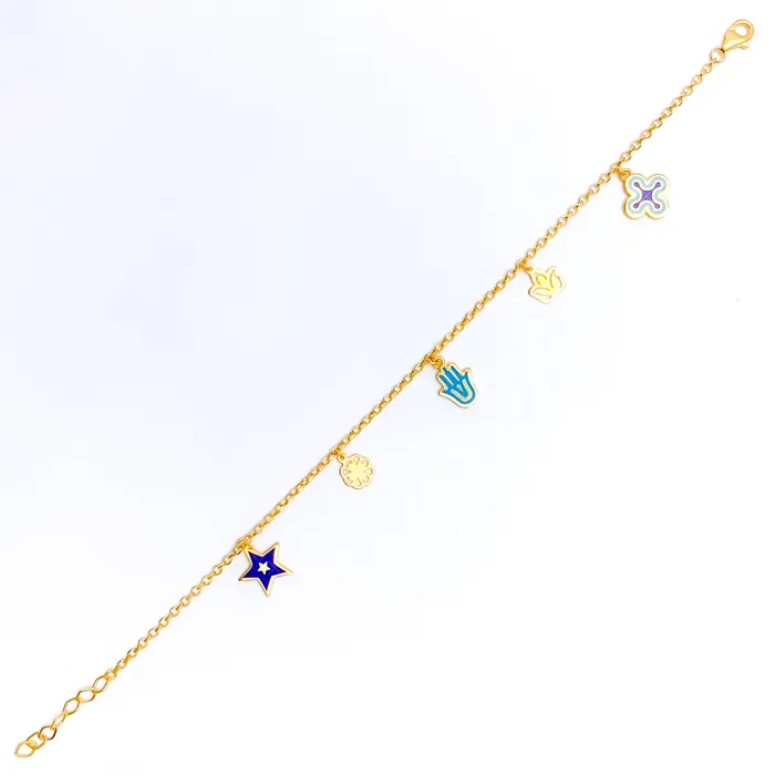 Unique Charm 21k Fancy Bracelet Andaaz Jewelers Bracelets