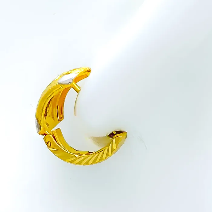 Unique Vibrant Wave 22k Gold Earrings Andaaz Jewelers Earrings