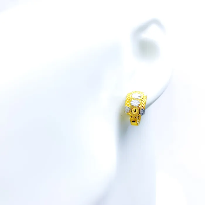 Unique Vibrant Wave 22k Gold Earrings Andaaz Jewelers Earrings