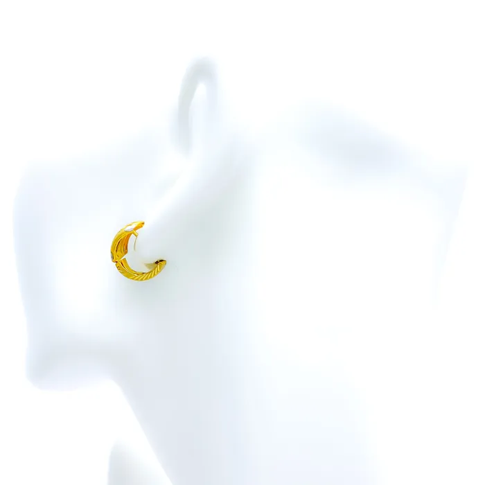 Unique Vibrant Wave 22k Gold Earrings Andaaz Jewelers Earrings