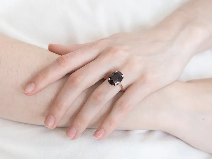 Vintage Garnet Cocktail Ring MSJ Office Rings Vintage Garnet Cocktail Ring MSJ Office Rings