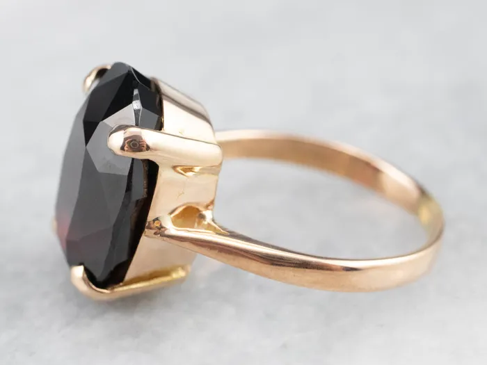 Vintage Garnet Cocktail Ring MSJ Office Rings Vintage Garnet Cocktail Ring MSJ Office Rings