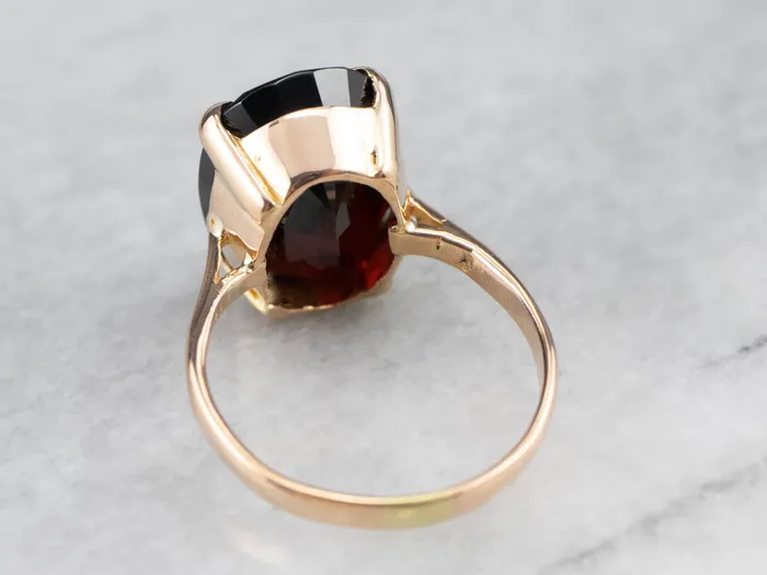 Vintage Garnet Cocktail Ring MSJ Office Rings Vintage Garnet Cocktail Ring MSJ Office Rings