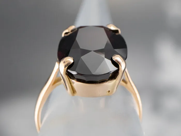 Vintage Garnet Cocktail Ring MSJ Office Rings Vintage Garnet Cocktail Ring MSJ Office Rings