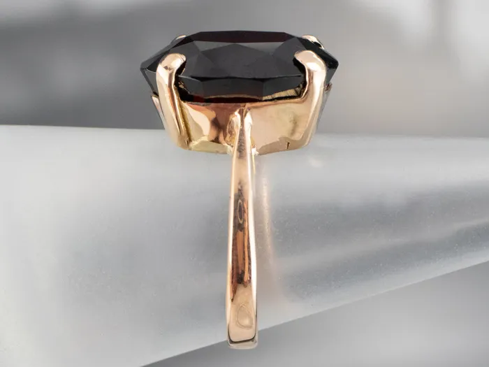 Vintage Garnet Cocktail Ring MSJ Office Rings Vintage Garnet Cocktail Ring MSJ Office Rings