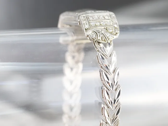 Watches Vintage Diamond Platinum Ladies Wrist Watch Market Square Jewelers Watches Vintage Diamond Platinum Ladies Wrist Watch Market Square Jewelers