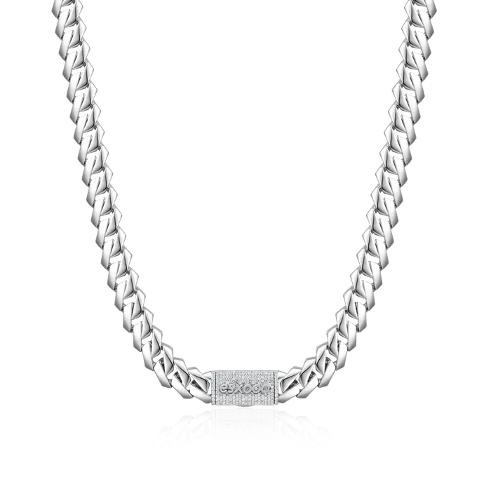Womens Plain Gold Prong Cuban Link Chain aporro PreStyled Sets