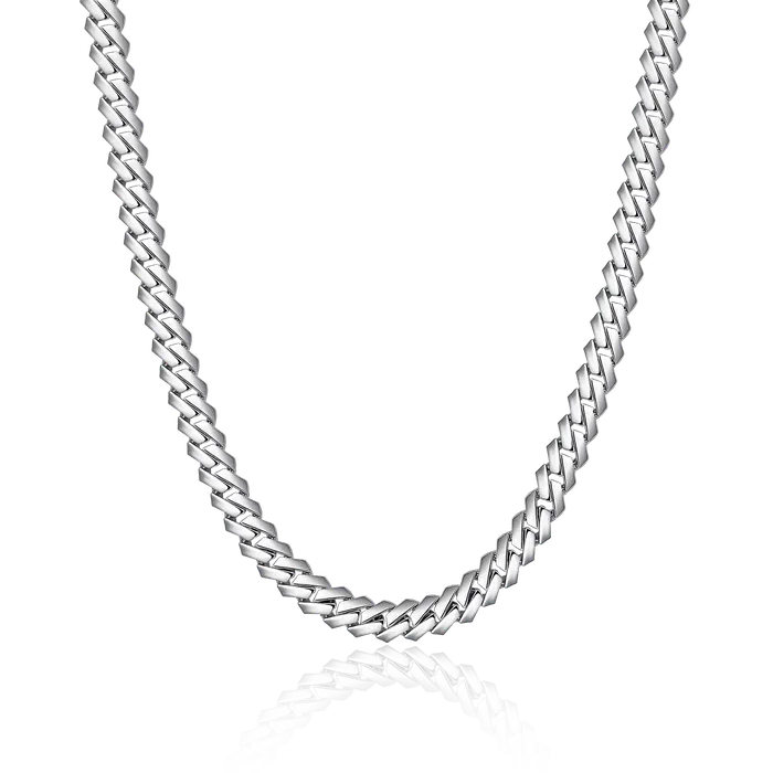 Womens Plain Gold Prong Cuban Link Chain aporro PreStyled Sets