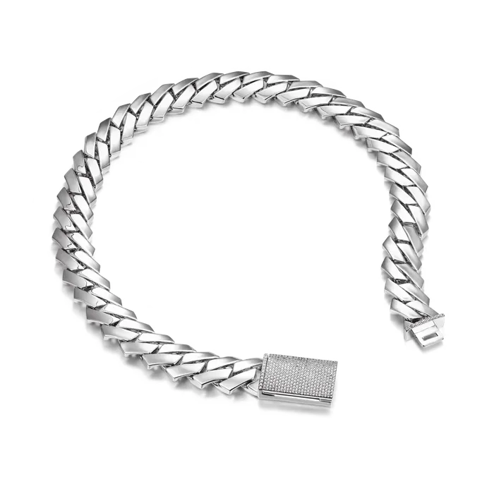Womens Plain Gold Prong Cuban Link Chain aporro PreStyled Sets