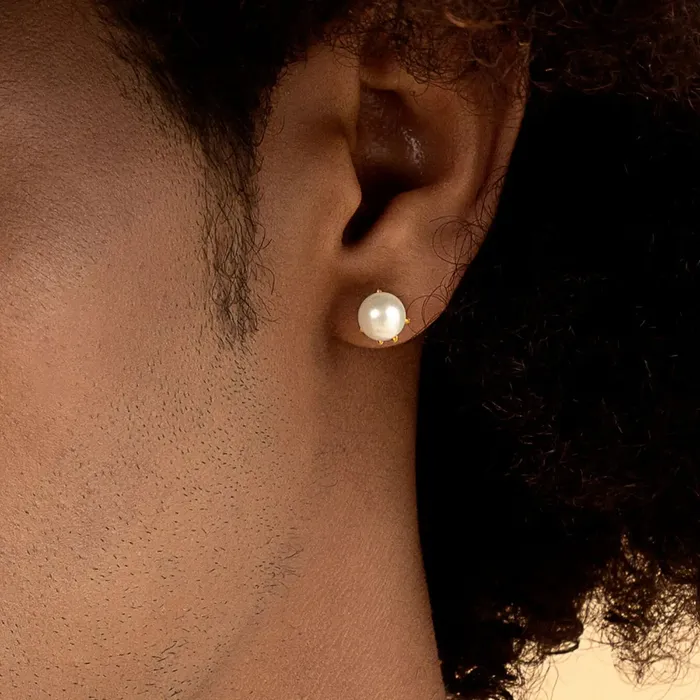 WONG Dragon Pearl Stud Earring aporro Earrings WONG Dragon Pearl Stud Earring aporro Earrings