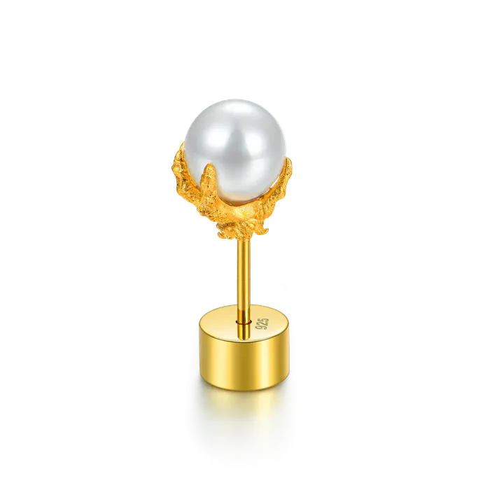 WONG Dragon Pearl Stud Earring aporro Earrings WONG Dragon Pearl Stud Earring aporro Earrings