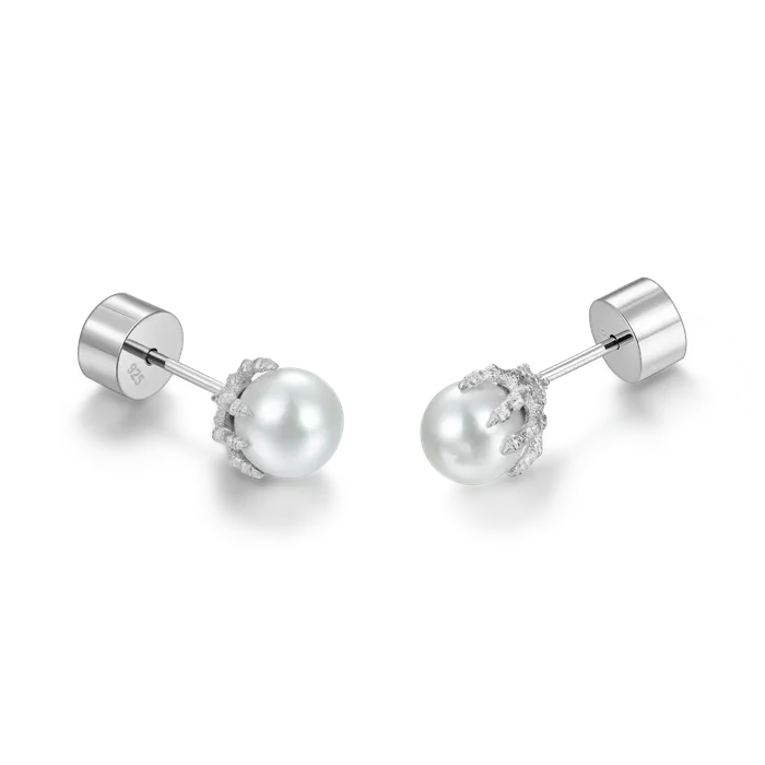 WONG Dragon Pearl Stud Earring aporro Earrings WONG Dragon Pearl Stud Earring aporro Earrings
