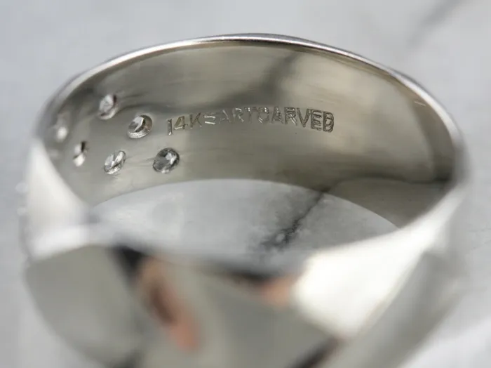 Woven Diamond White Gold Band Market Square Jewelers Rings Woven Diamond White Gold Band Market Square Jewelers Rings