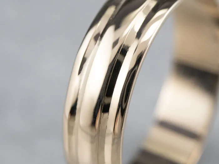 Yellow Gold Ridged Band Market Square Jewelers Rings Yellow Gold Ridged Band Market Square Jewelers Rings