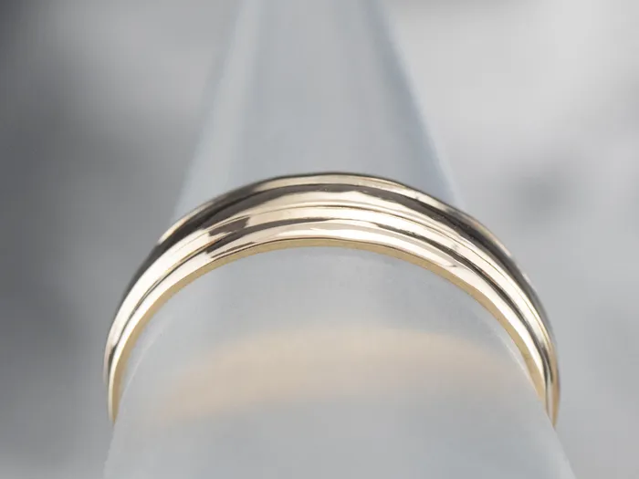Yellow Gold Ridged Band Market Square Jewelers Rings Yellow Gold Ridged Band Market Square Jewelers Rings