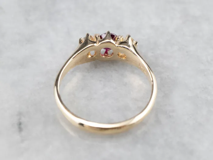 Yellow Gold Ruby and Diamond Ring Market Square Jewelers Rings Yellow Gold Ruby and Diamond Ring Market Square Jewelers Rings