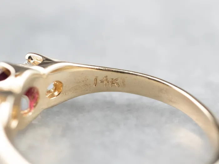 Yellow Gold Ruby and Diamond Ring Market Square Jewelers Rings Yellow Gold Ruby and Diamond Ring Market Square Jewelers Rings