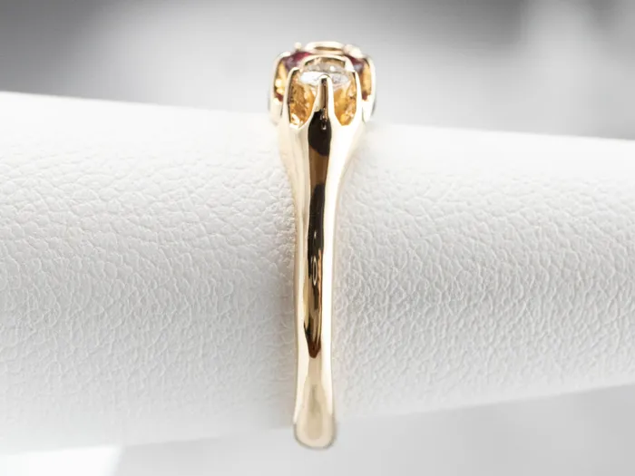 Yellow Gold Ruby and Diamond Ring Market Square Jewelers Rings Yellow Gold Ruby and Diamond Ring Market Square Jewelers Rings