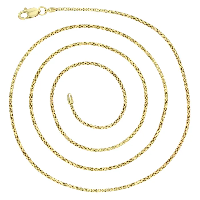 14K Yellow or White Gold Solid 130mm Popcorn Chain with Lobster Claw Clasp Italian Gold Necklaces Gold Popcorn Necklaces for Men and Women DecadenceJewelry PreStyled Sets 14K Yellow or White Gold Solid 130mm Popcorn Chain with Lobster Claw Clasp Italian Gold Necklaces Gold Popcorn Necklaces for Men and Women DecadenceJewelry PreStyled Sets